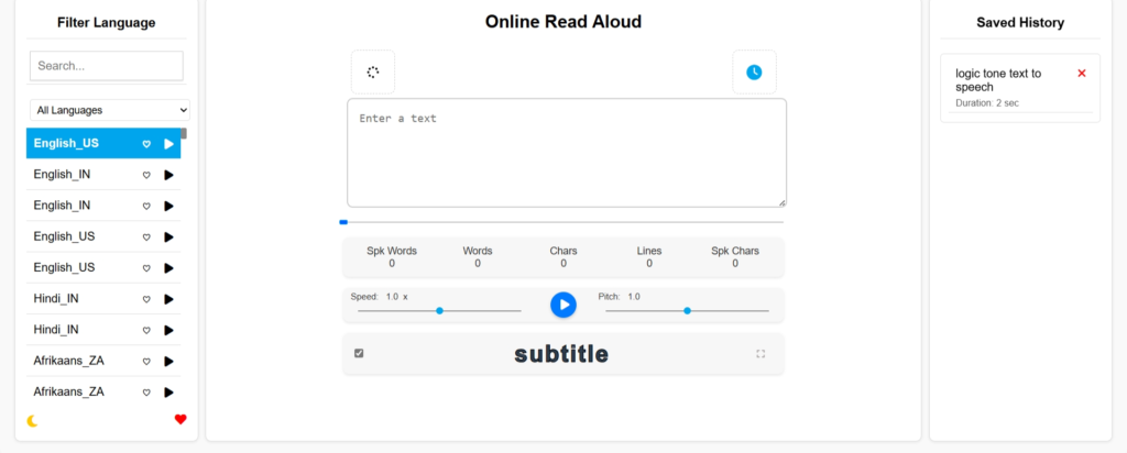 upload file and read aloud tts